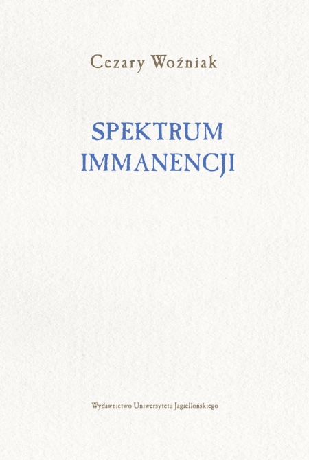 Book coverSpektrum immanencji